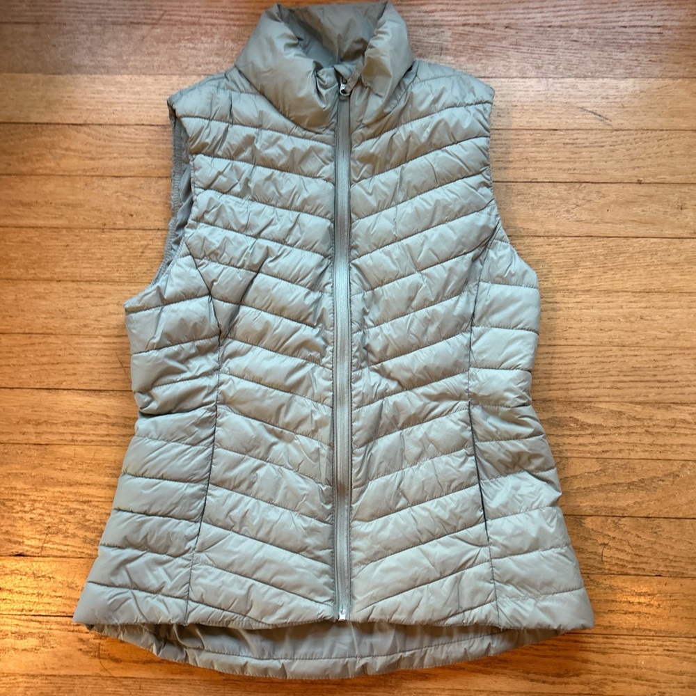 Light Blue/teal Quilted Puffer Vest